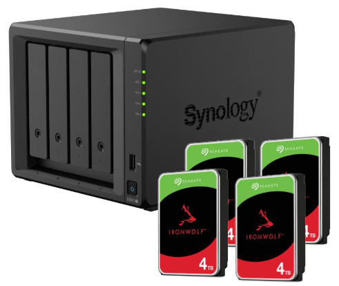 Synology DS925+ - 4 Baies avec 4 disques de 4To IronWolf - Serveur NAS - 0