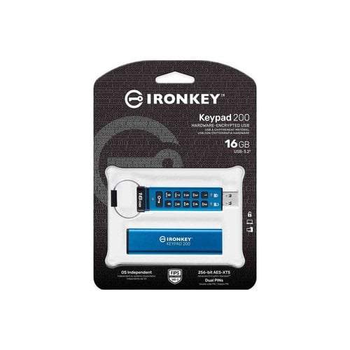 Kingston 16GB IRONKEY KEYPAD 200 AES-256 - Clé USB Kingston - 2