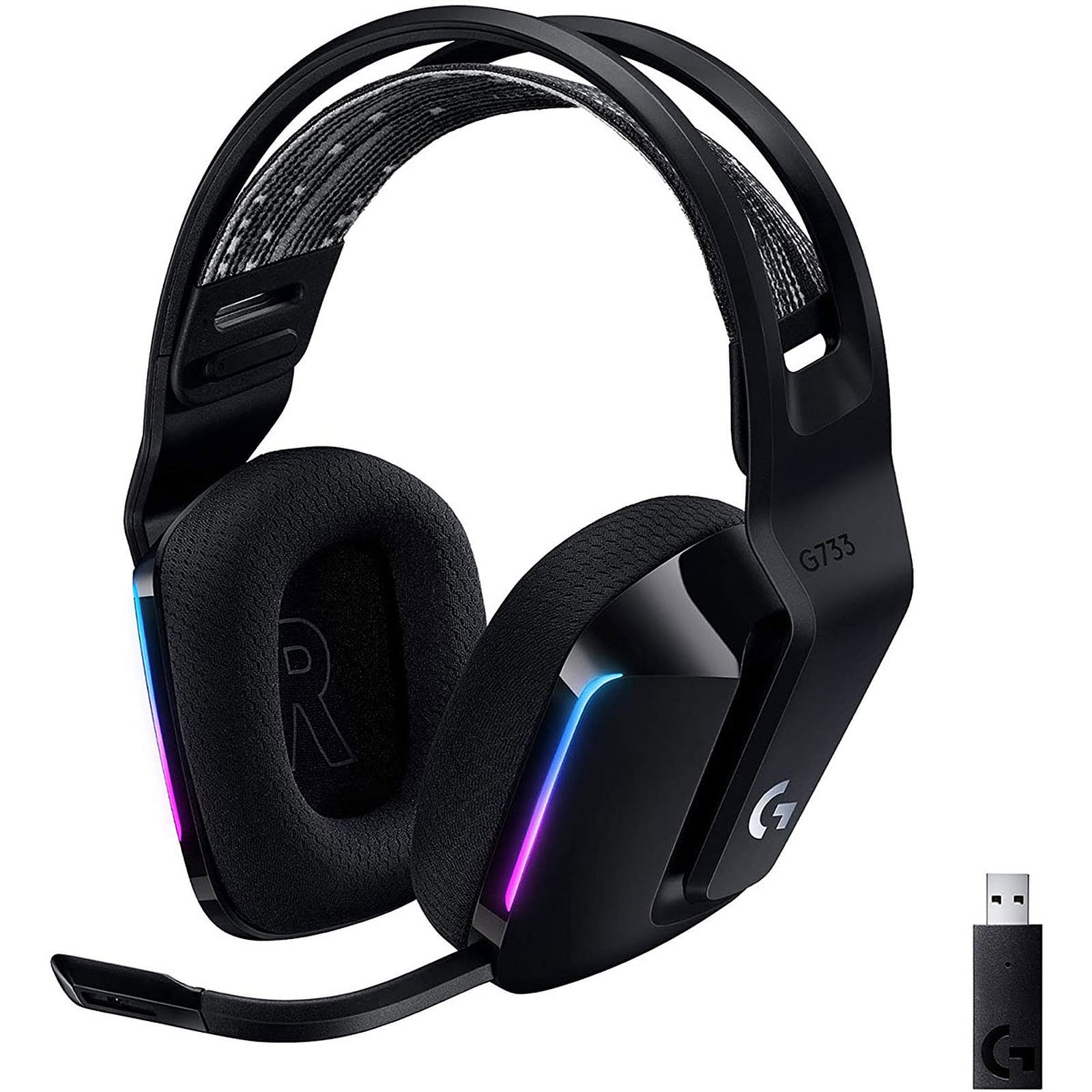 Logitech G733 Lightspeed 7.1 Surround Noir - Micro-casque - 0