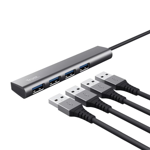 Trust HALYX - USB-C USB 3.2 - 4 ports USB-A - Hub Trust - 2