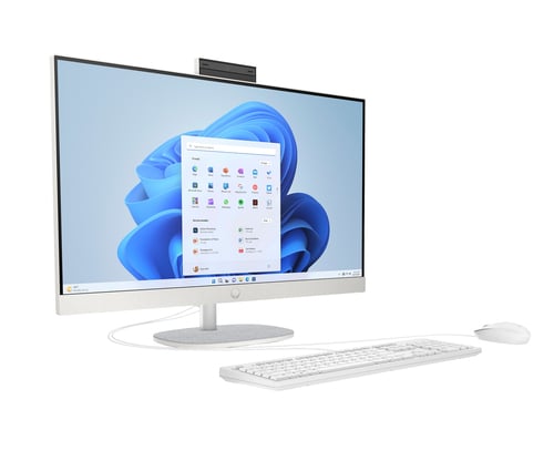 HP 27-cr0042nf 27" FHD/R5-7520U/16Go/512Go/W11 Blanc - All-In-One PC/MAC - 1