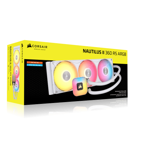 Corsair NAUTILUS II 360 RS ARGB - 360mm - Blanc - Watercooling - 3