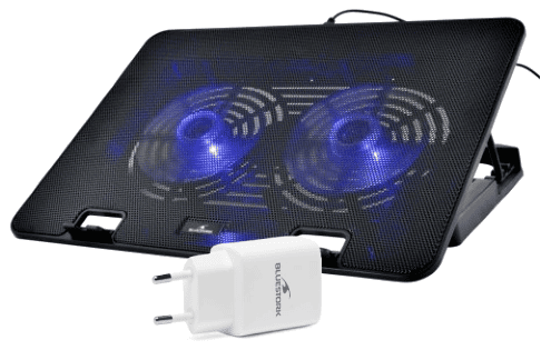 Support ventilé 17 + Chargeur USB-C GaN 20W - Bluestork - 0