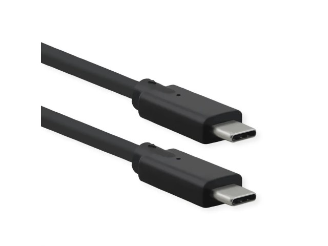 Câble USB-C 3.2 SuperSpeed mâle/mâle - 1m - Noir - Connectique PC - 0