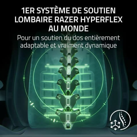 Razer Iskur V2 NewGen Noir - Siège PC - Cybertek.fr - 1