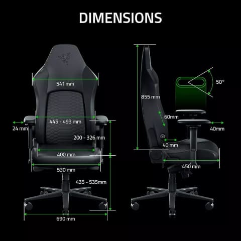 Razer Iskur V2 NewGen Noir - Siège PC - Cybertek.fr - 6