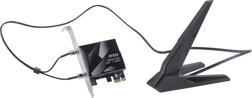MSI PCI-E HERALD WIFI 7 BE9400 BT 5.4 - Carte réseau MSI - 6