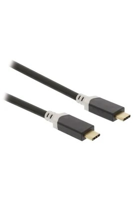 Câble USB-C 3.1 mâle/mâle - 1m - Anthracite - Connectique PC - 2