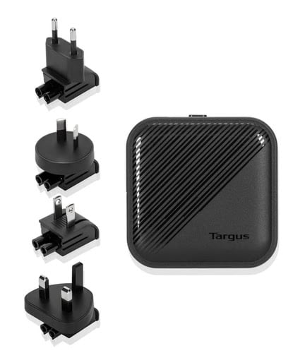Targus Chargeur mural PowerElite GaN 65W - 2 ports - Noir (APA803GL) - Achat / Vente Chargeur sur Cybertek.fr - 4