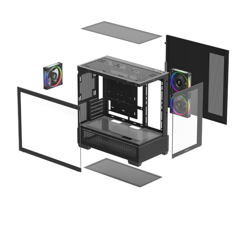 Deepcool CG380 3F Noir Blanc - Boîtier PC Deepcool - Cybertek.fr - 9
