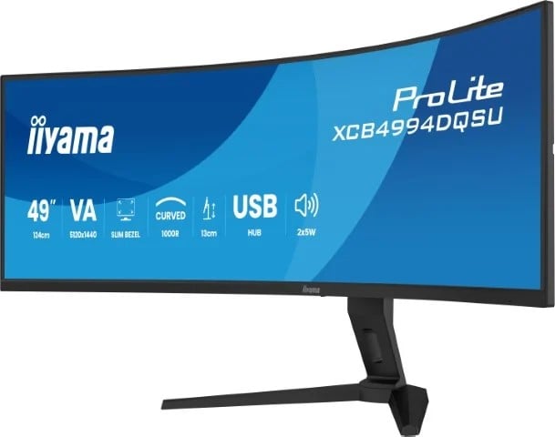 Iiyama 49 pouces  XCB4994DQSU-B1 + DS6001C-B1 - Ecran PC Iiyama - 2