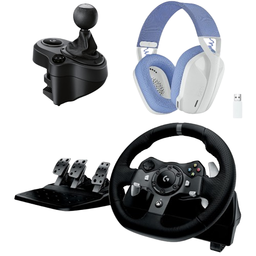 Logitech G920 + Driving Force Shifter + G435 Blanc (941-000123 / 941-000130 / 981-001074) - Achat / Vente Pack Simracing sur Cybertek.fr - 0