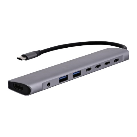 T'nB iClick Hub USB-C/8 ports/Gris - Hub T'nB - Cybertek.fr - 4