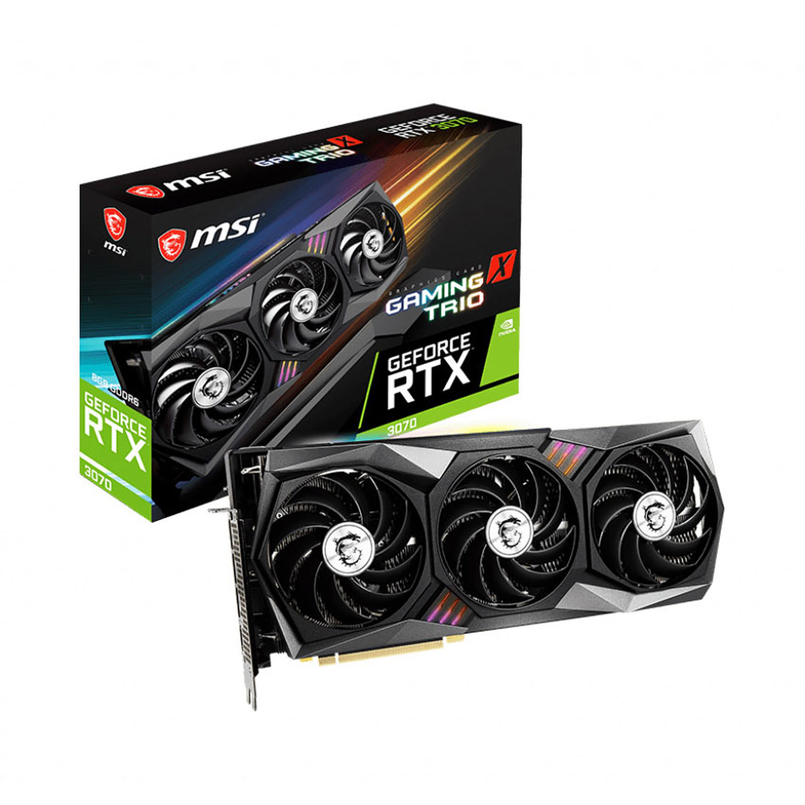 MSI RTX 3070 GAMING X TRIO LHR  - Carte graphique MSI - 0