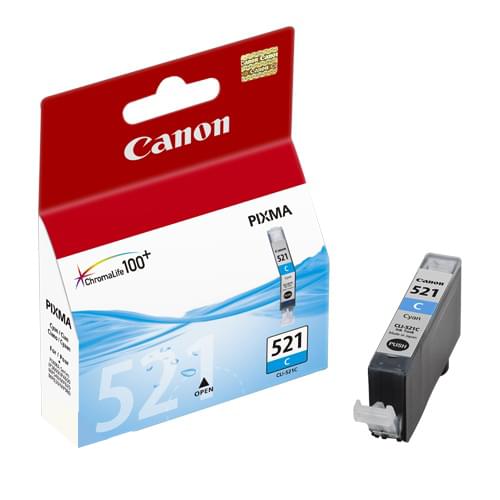 Cartouche CLI-521C Cyan  -  2934B001-Seconde Vie-Très Bon Etat pour imprimante Jet d'encre Canon - 0