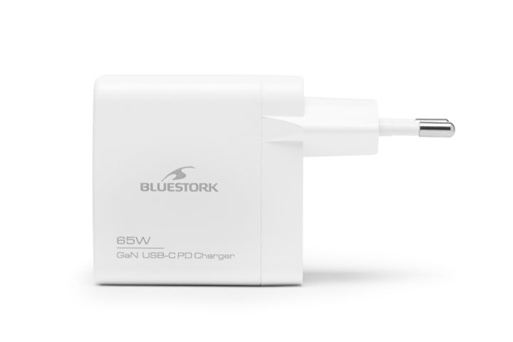 Bluestork 65W USB C - Blanc/Détachable  (PW-NB-65-C-GAN-W) - Achat / Vente Chargeur sur Cybertek.fr - 1