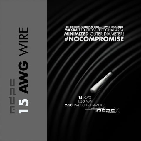 MDPC-X Fil de connexion 15 AWG - Noir (WI-15AWG-BK) - Achat / Vente Modding sur Cybertek.fr - 0
