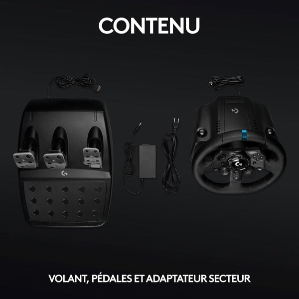 Logitech G923 Racing Wheel & Pedals PC et Playsation Edition (941-000149) - Achat / Vente Volant PC sur Cybertek.fr - 1