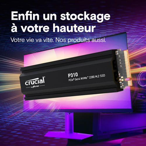 Crucial P310 CT2000P310SSD5  M.2 - Disque SSD Crucial - 1