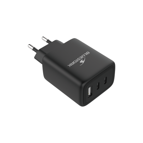 Bluestork Chargeur 65W PD - 3 ports + Câble USB-C 2m - Noir (PW-65-CCA-B) - Achat / Vente Chargeur sur Cybertek.fr - 4