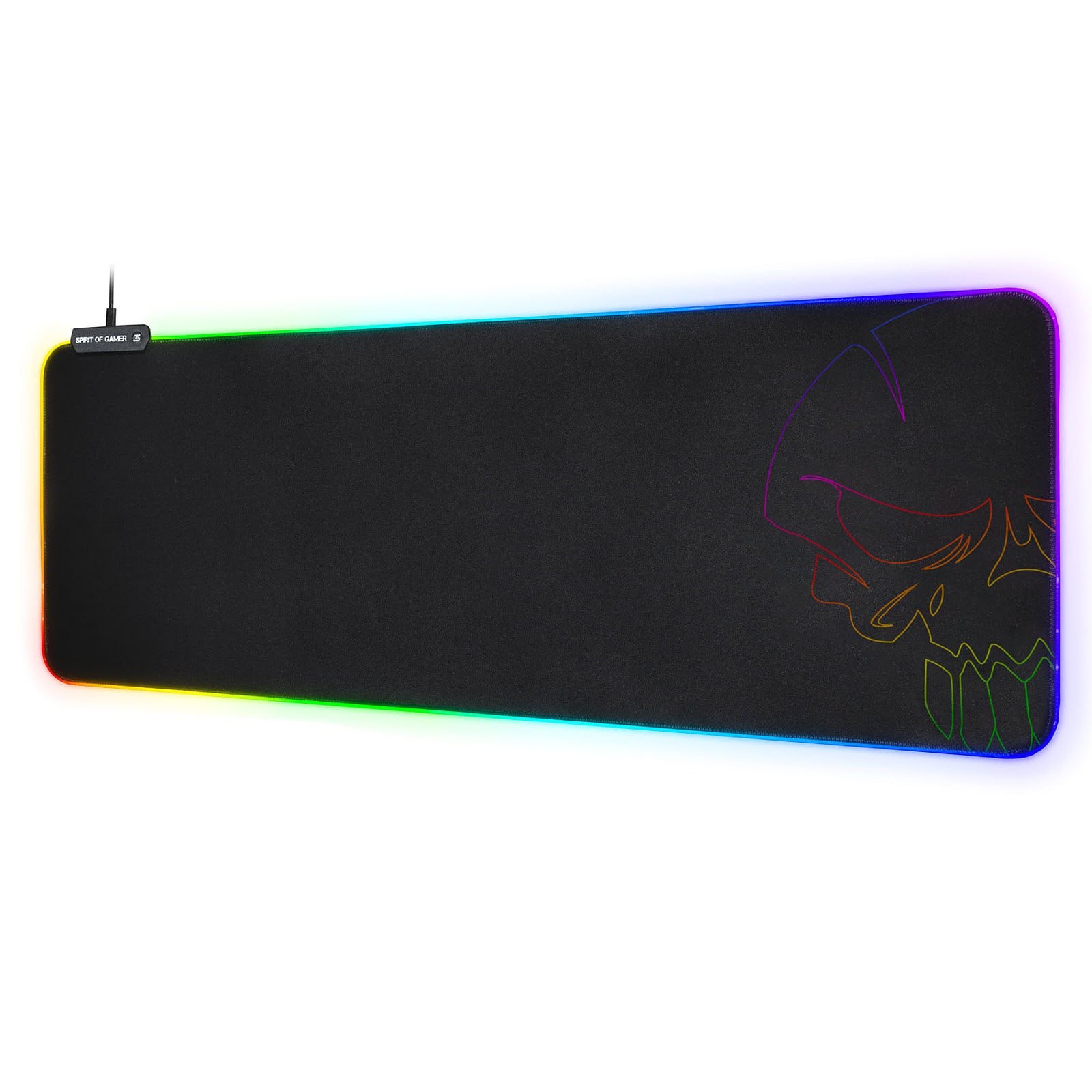 Spirit Of Gamer Skull - XXL/RGB/Noir - Tapis de souris - 2