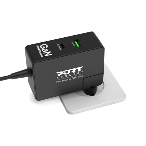 Port Chargeur international GaN USB-C 100W - 2 ports - Noir (902103) - Achat / Vente Chargeur sur Cybertek.fr - 2