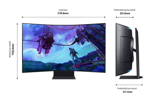 Samsung 55 pouces  LS55CG970NUXEN - Ecran PC Samsung - Cybertek.fr - 3