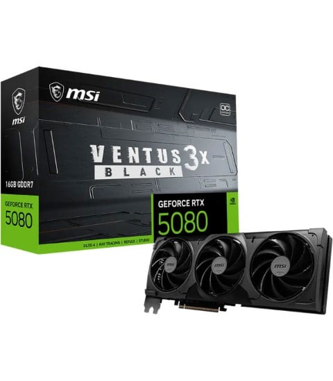 MSI MSI GeForce RTX 5080 16G VENTUS 3X OC BLACK