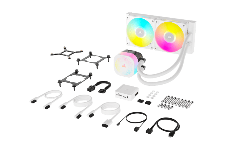Corsair iCUE LINK TITAN - 240 RX LCD AIO/240mm - Blanc - Watercooling - 4