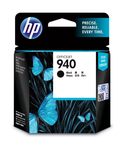 Cartouche N° 940 Noir - C4902AE pour imprimante Jet d'encre HP - 0