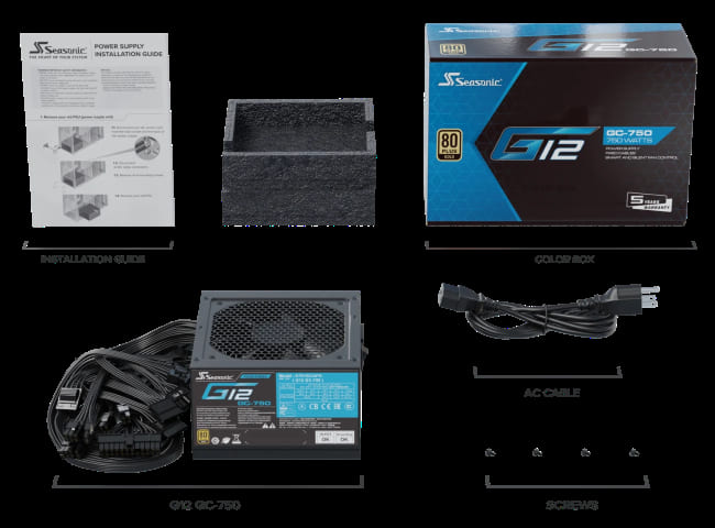 Seasonic G12 GC-750 (750W 80+ Gold) - Alimentation Seasonic - 1
