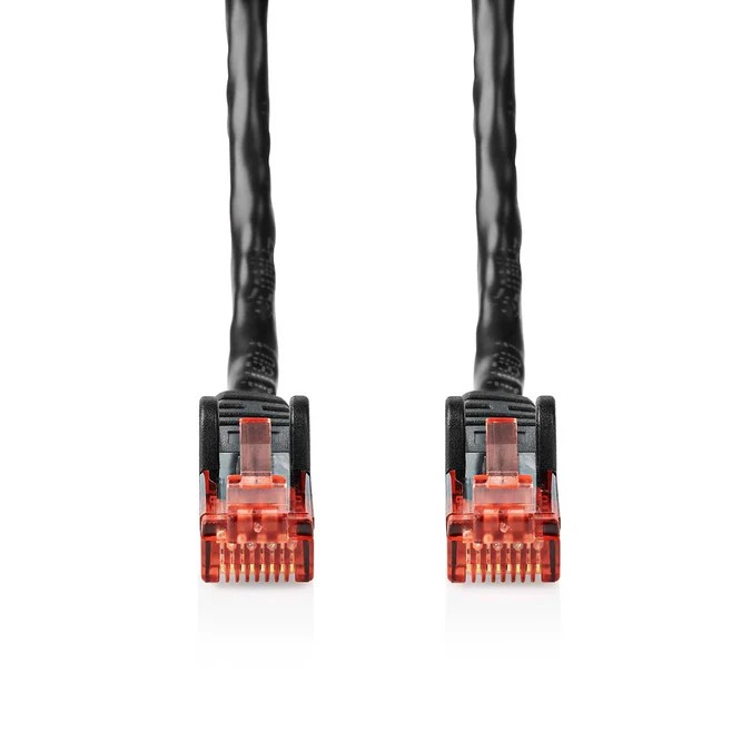 Câble RJ45 Cat6 U/UTP - 30m - Noir - Connectique réseau - 1