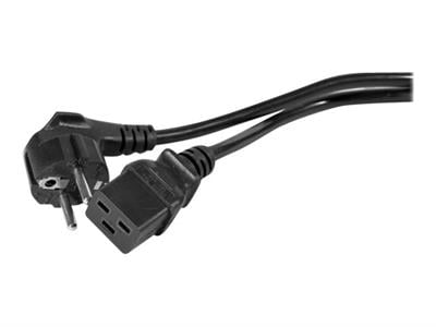 Cordon d'alimentation CEE7 / C19 noir - 3,0 m - Connectique PC - 0
