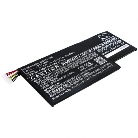 BTY-M6K - 52,4 Wh compatible avec MSI MS-17B4 - 0