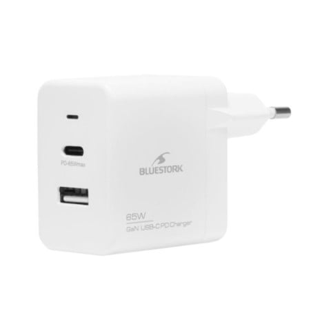 Bluestork 65W USB C - Blanc/Détachable  (PW-NB-65-C-GAN-W) - Achat / Vente Chargeur sur Cybertek.fr - 4