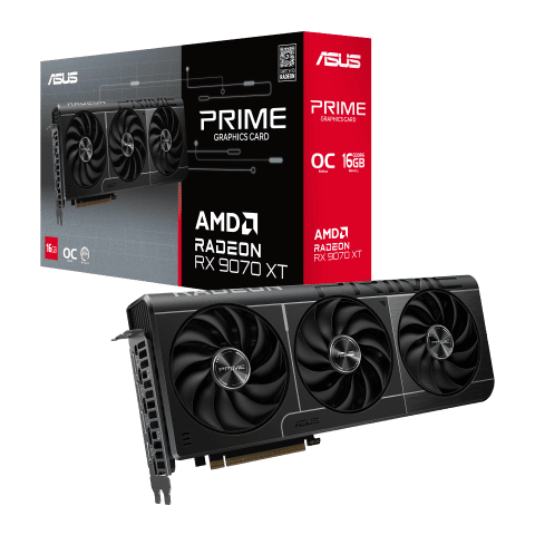 Asus Prime Radeon RX 9070 XT OC Edition 16GB GDDR6 - Carte graphique - 0