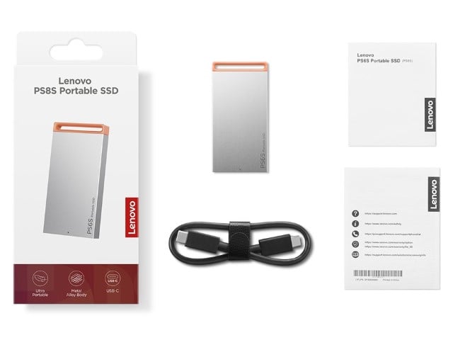 Lenovo PS6S 1To Gris (GXB1T57737) - Achat / Vente Disque SSD externe sur Cybertek.fr - 6