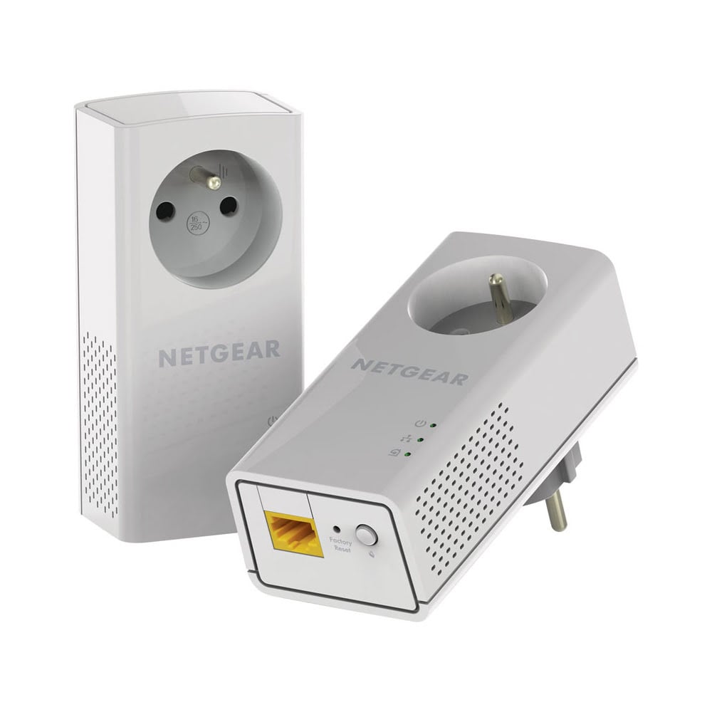 Netgear PLP1000 (1000Mb) avec prise - Pack de 2-Seconde Vie-Très Bon Etat - Adaptateur CPL - 0