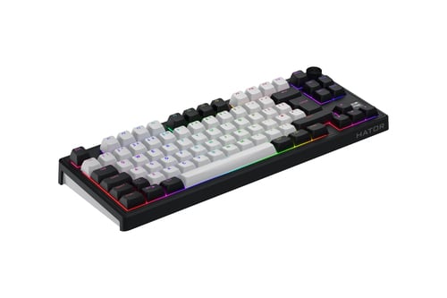 Hator Skyfall 80 TKL -Magnétique/Sans-Fil/RGB/Blanc/Noir - Clavier PC - 3