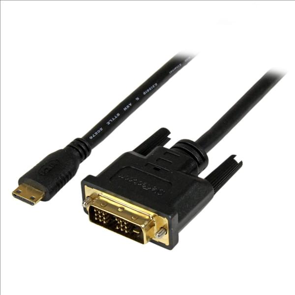 Câble mini HDMI vers DVI-D mâle/mâle - 1m - 0