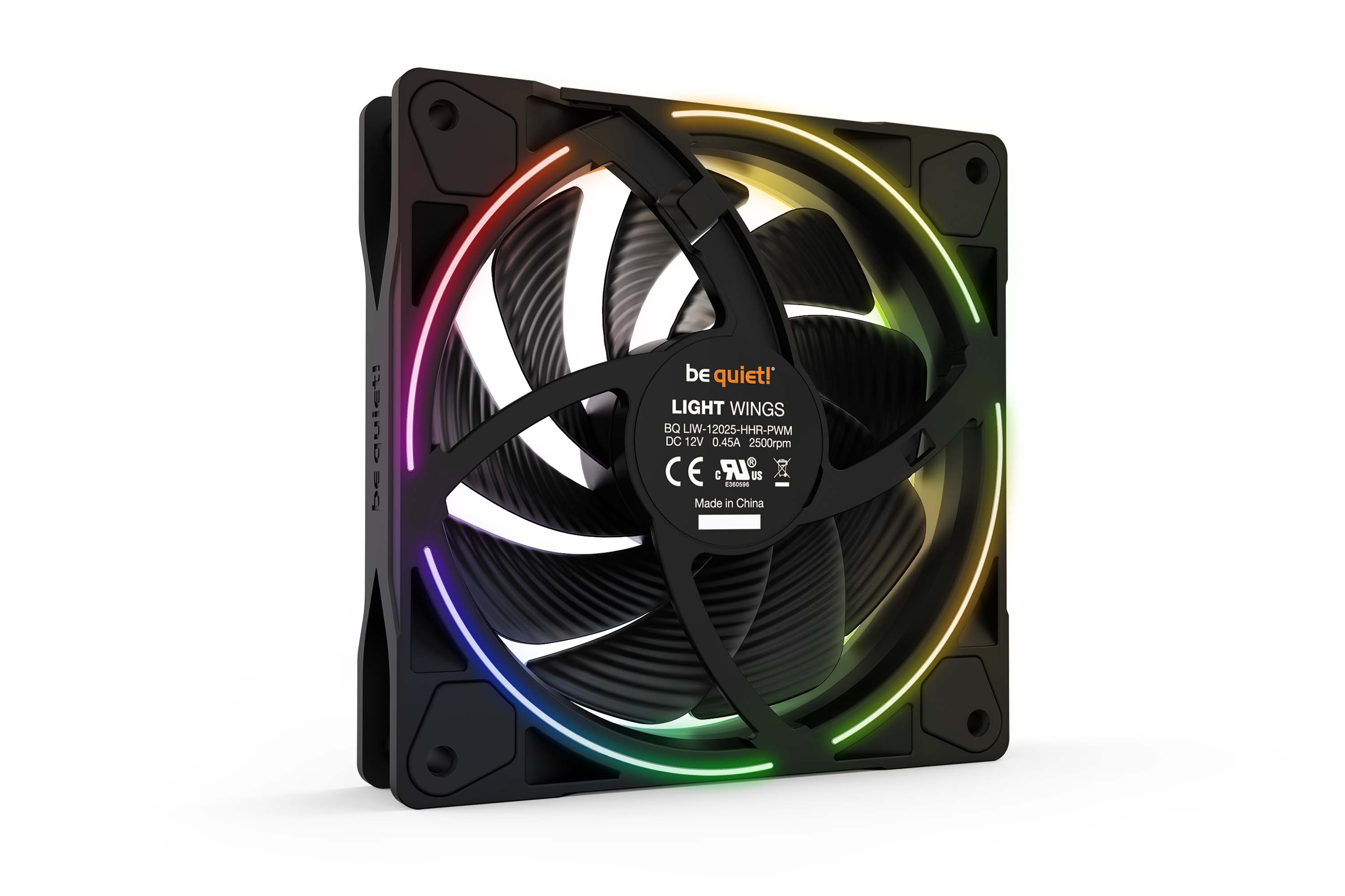 be quiet! Light Wings 120mm PWM ARGB High Speed Kit x3 BL077 - Ventilateur boîtier - 3