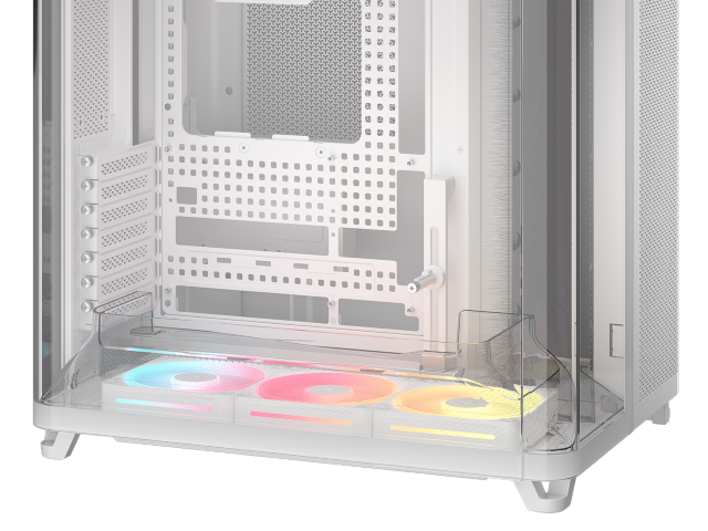 Corsair Air 5400 LX-R RGB Link Blanc Blanc - Boîtier PC Corsair - 6