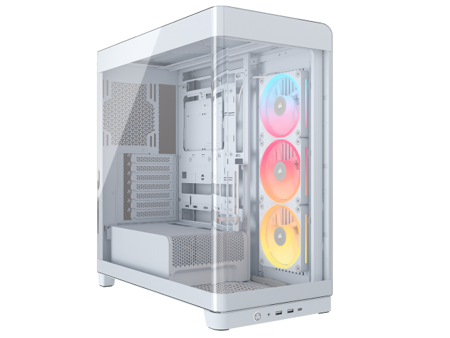 Corsair Frame 4500X LX-R RGB Link Blanc-MT/SansAlim/E-ATX Blanc - Boîtier PC - 0