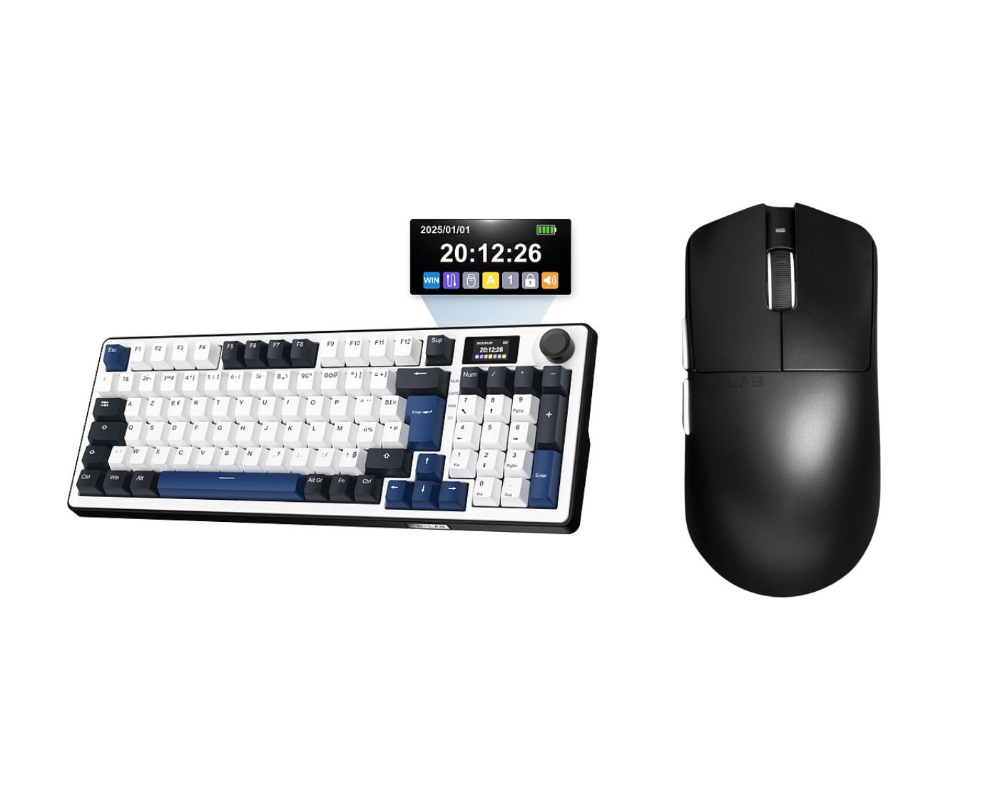 The G-LAB Keyz Elite 450 RGB écran LCD + Kult Elite M100# - Pack Clavier/Souris - 0