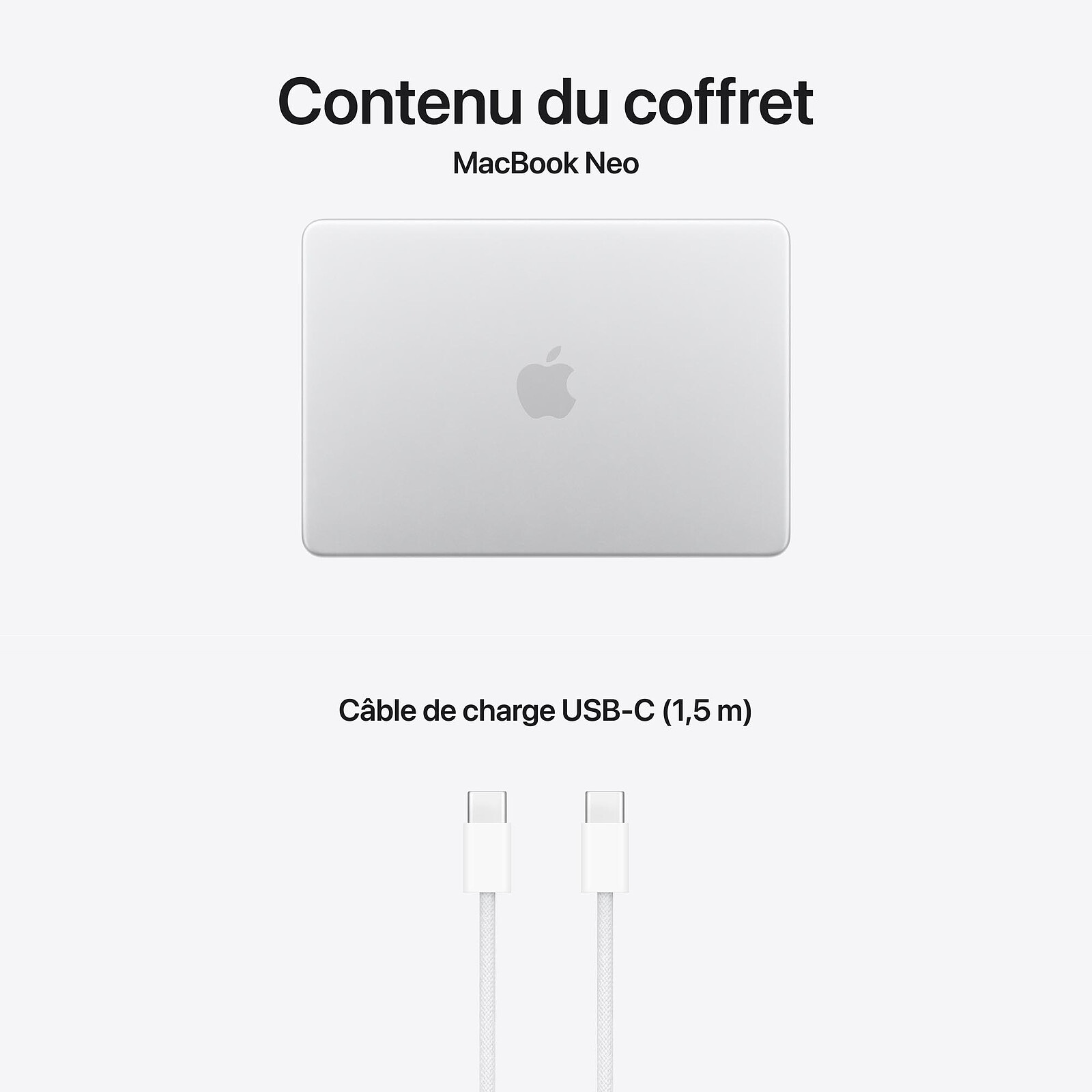 Apple MacBook Neo 2026 - A18 Pro 13" QHD+ 8Go 256Go Argent (MHFA4FN/A) - Achat / Vente MacBook sur Cybertek.fr - 2