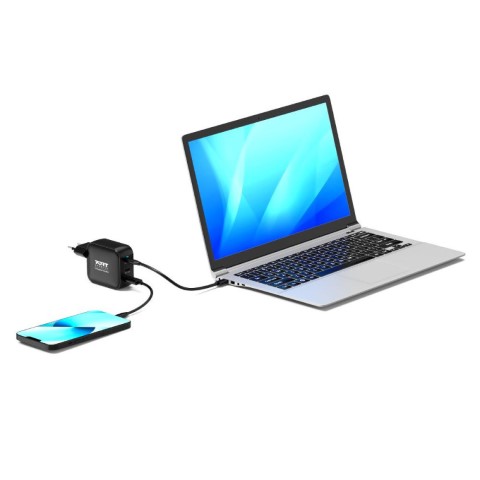 Port Chargeur mural 100W GaN 3 ports + Câble USB-C - 2m (902100PEU) - Achat / Vente Chargeur sur Cybertek.fr - 3