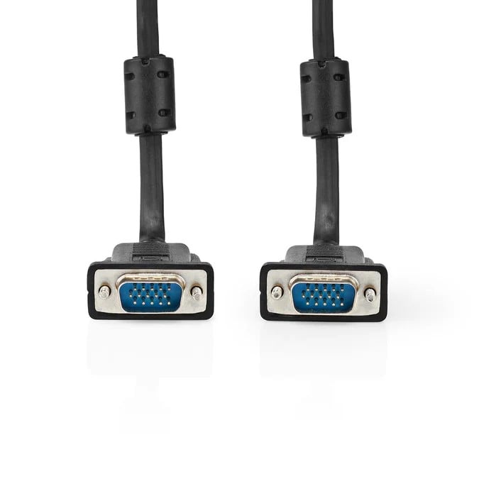 Câble VGA mâle/mâle - 5m - Noir - Connectique PC - Cybertek.fr - 1
