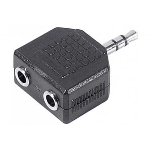 Doubleur Audio Jack 3.5 mâle/femelle - Connectique TV/Hifi/Video - 0