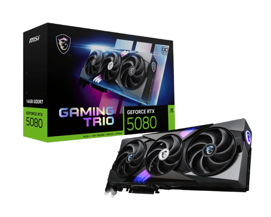 MSI GeForce RTX 5080 16G GAMING TRIO OC  - Carte graphique MSI - 0