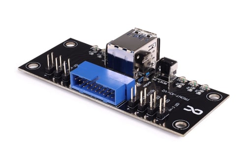 Alphacool Front I/O-Panel avec USB 3.0 pour Rack 1U - Accessoire boîtier - 1